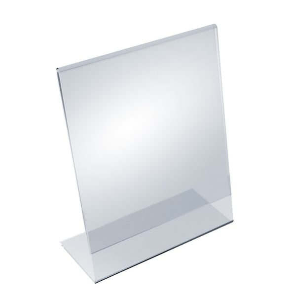 Azar Displays Angled L-Shaped Sign Holder Frame, 8.5"x 11'' Portrait, 10-Pack 112714 - main